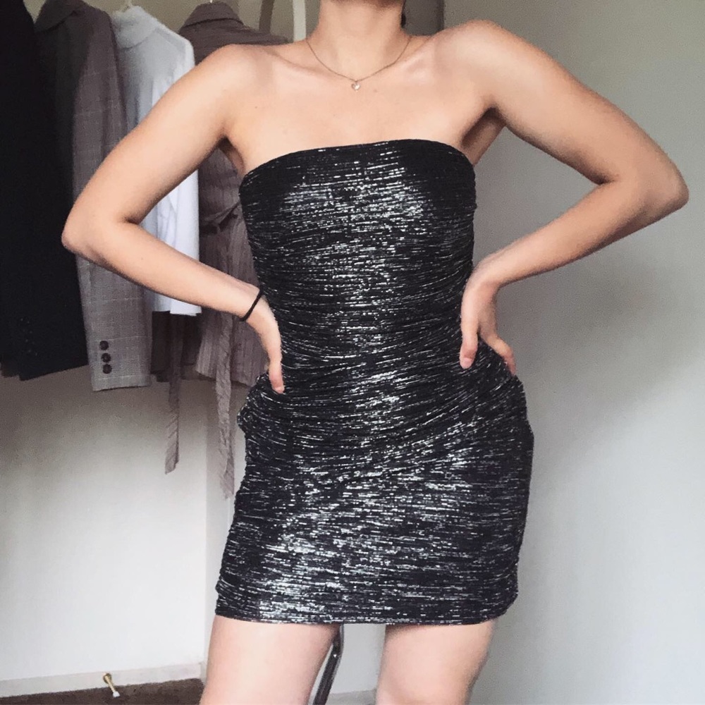 Express strapless dress